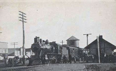 Pellston MI depot with train